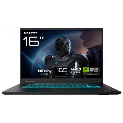 GIGABYTE GAMING A16 Portátil – 16", 165Hz WUXGA, Ryzen 7 260, RTX 5060, 32GB DDR5 5200MHz, SSD Gen4 de 1TB, DOS, Garantía de 2 años, Dolby Atmos, GAMING A16 3VHK3ES864SD (Espera 4 dias)