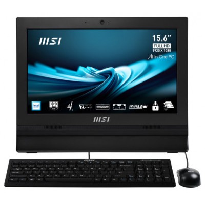 MSI Pro AP162T ADL-042XEU All-in-One PC Intel® N N100 39,6 cm (15.6") 1920 x 1080 Pixeles Pantalla táctil PC todo en uno 8 GB DDR4-SDRAM 256 GB SSD Wi-Fi 6E (802.11ax) Negro (Espera 4 dias)-SX54 MSI Pro AP162T ADL-042XEU All-in-One PC Intel® N N100 39,6 cm (15.6") 1920 x 1080 Pixeles Pantalla táctil PC todo en uno 8 GB DDR4-SDRAM 256 GB SSD Wi-Fi 6E (802.11ax) Negro (Espera 4 dias)