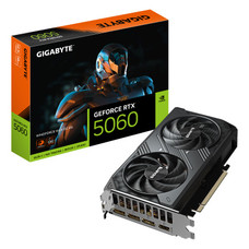 GIGABYTE GeForce RTX 5060 WINDFORCE MAX 8G Tarjeta Gr&aacute;fica &ndash; 8 GB GDDR7, 128 bits, PCI-E 5.0, 2512 MHz Frecuencia del n&uacute;cleo, 3 x DP, 1 x HDMI, NVIDIA DLSS 4, GV-N5060WF2MAX-8GD (Espera 4 dias)