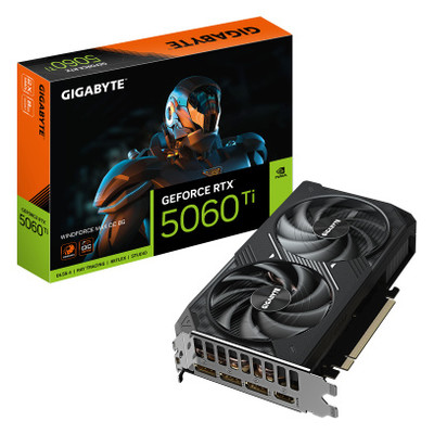 GIGABYTE GeForce RTX 5060 Ti WINDFORCE MAX 8G Tarjeta Gráfica – 8 GB GDDR7, 128 bits, PCI Express 5.0 x8, 2572 MHz Frecuencia del núcleo, 3 x DP, 1 x HDMI, NVIDIA DLSS 4, GV-N506TWF2MAX-8GD (Espera 4 dias)-SX59 GIGABYTE GeForce RTX 5060 Ti WINDFORCE MAX 8G Tarjeta Gráfica – 8 GB GDDR7, 128 bits, PCI Express 5.0 x8, 2572 MHz Frecuencia del núcleo, 3 x DP, 1 x HDMI, NVIDIA DLSS 4, GV-N506TWF2MAX-8GD (Espera 4 dias)