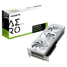 GIGABYTE GeForce RTX 5070 AERO 12G Tarjeta Gráfica – 12 GB GDDR7, 192 bits, PCI-E 5.0, 2512 MHz Frecuencia del núcleo, 3 x DisplayPort, 1 x HDMI, NVIDIA DLSS 4, GV-N5070AERO-12GD (Espera 4 dias)-SX96 GIGABYTE GeForce RTX 5070 AERO 12G Tarjeta Gráfica – 12 GB GDDR7, 192 bits, PCI-E 5.0, 2512 MHz Frecuencia del núcleo, 3 x DisplayPort, 1 x HDMI, NVIDIA DLSS 4, GV-N5070AERO-12GD (Espera 4 dias)