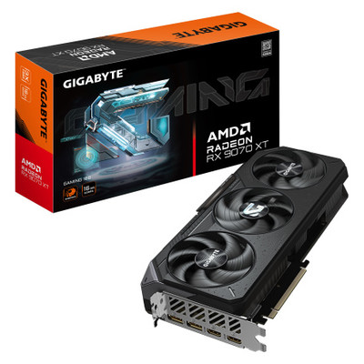 GIGABYTE Radeon RX 9070 XT GAMING 16G Tarjeta gráfica - 16 GB GDDR6, 256 bits, PCI-E 5.0, Frecuencia del núcleo 2970 MHz, 2 x DisplayPort 2.1a, 2 x HDMI 2.1b, GV-R9070XTGAMING-16GD (Espera 4 dias)-SX96 GIGABYTE Radeon RX 9070 XT GAMING 16G Tarjeta gráfica - 16 GB GDDR6, 256 bits, PCI-E 5.0, Frecuencia del núcleo 2970 MHz, 2 x DisplayPort 2.1a, 2 x HDMI 2.1b, GV-R9070XTGAMING-16GD (Espera 4 dias)