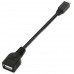 AISENS - CABLE USB 2.0 OTG, TIPO MICRO B/M-A/H, NEGRO, 15CM