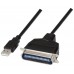 AISENS - CONVERSOR USB IMPRESORA, TIPO A/M-CN36(IEEE1284)/M, NEGRO, 1.5M