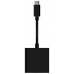AISENS - CONVERSOR USB-C A DVI-I, USB-C/M-DVI 24+5/H, NEGRO, 15CM