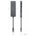 AISENS - HUB USB 3.2 GEN1 5G USB-C, USB-C/M-2xUSB-C/H-2xUSB-A/H, GRIS, 15CM