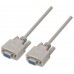 AISENS - CABLE SERIE NULL MODEM, DB9/H-DB9/H, BEIGE, 1.8M