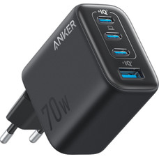 CARGADOR DE PARED ANKER ZOLO 70W 4 PUERTOS PD 3.0-SX11 CARGADOR DE PARED ANKER ZOLO 70W 4 PUERTOS PD 3.0