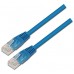 AISENS - CABLE DE RED LATIGUILLO RJ45 CAT.5E UTP AWG24, AZUL, 0.5M