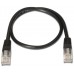 AISENS - CABLE DE RED LATIGUILLO RJ45 CAT.5E UTP AWG24, NEGRO, 2.0M