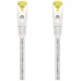 AISENS - CABLE DE RED LATIGUILLO RJ45 LSZH CAT.7 600 MHZ S/FTP PIMF AWG26, BLANCO, 1.0M