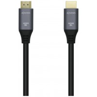 AISENS - CABLE HDMI V2.1 ULTRA ALTA VELOCIDAD / HEC 8K@60HZ 48GBPS, A/M-A/M, GRIS/NEGRO, 3.0M