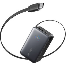 POWERBANK ANKER NANO 10000 MAH 45W CON CABLE USB-C RETRACTIL-SX8 POWERBANK ANKER NANO 10000 MAH 45W CON CABLE USB-C RETRACTIL