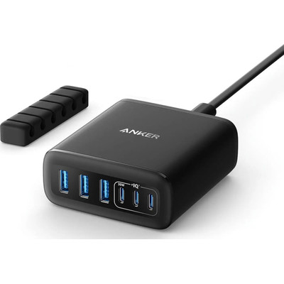 CARGADOR SOBREMESA ANKER DE ESCRITORIO 112W 6 PUERTOS NEGRO