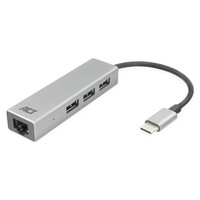 Hub USB-C y adaptador Ethernet, numero de puertos: 3x-7SX Hub USB-C y adaptador Ethernet, numero de puertos: 3x