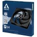 VENTILADOR AUXILIAR UNIVERSAL P14 140mm NEGRO ARCTIC (Espera 4 dias)