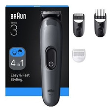 CORTAPELO BRAUN AIO3500 4 EN 1 2 CABEZALES RECARGABLE