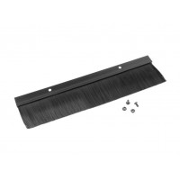 PANEL CEPILLO PARA ENTRADA CABLE RACK 19" NEGRO