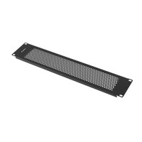 PANEL CIEGO LANBERG 2U 19" PERFORADO NEGRO-1SX PANEL CIEGO LANBERG 2U 19" PERFORADO NEGRO