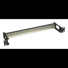 CARRIL DE MONTAJE DIN LANBERG 1U TS-35 PARA RACK 19" NEGRO