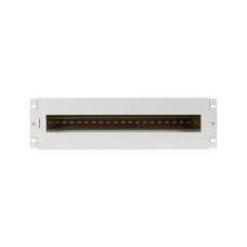 PANEL LANBERG DISTRIBUIDRO DE TENSION 19" 3U CON RAIL DIN TS-35 GRIS