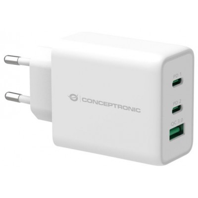 CARGADOR DE PARED QUICK CHARGE 3.0 PD 2 PUERTO USB-C 1