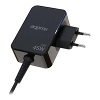 CARGADOR USB DE VIAJE/PARED TYPE-C 45W GaN NEGRO APPROX (Espera 4 dias)-6SX CARGADOR USB DE VIAJE/PARED TYPE-C 45W GaN NEGRO APPROX (Espera 4 dias)