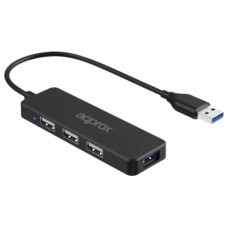 HUB USB 3.0 APPROX APPC47 A 3xUSB-A 2.0 1xUSB-A 3.0