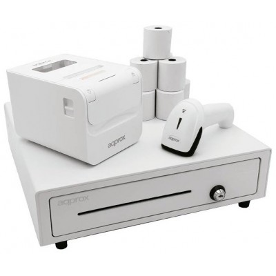 KIT TPV APPROX CAJON APPCASH01 BLANCO + SCAN