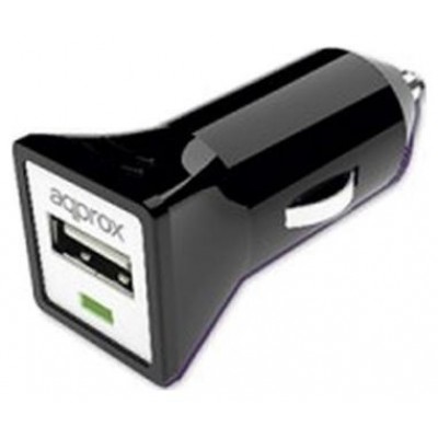 CARGADOR DE COCHE APPROX A USB 5V/1A COLOR NEGRO