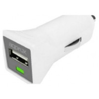 CARGADOR USB PARA COCHE 1A DESIGN BLANCO APPROX (Espera 4 dias)