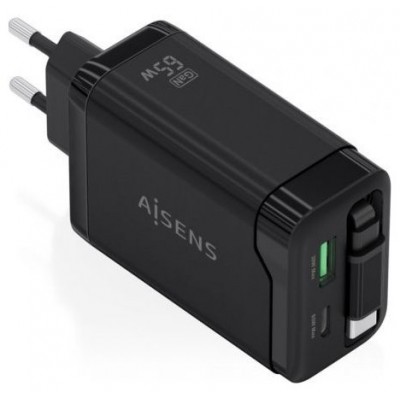 CARGADOR AISENS ASCH-65W3P071-BK