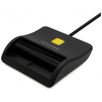 LECTOR TARJETA INTELIGENTE DNI USB-C  NEGRO AISENS