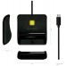 LECTOR TARJETA INTELIGENTE DNI USB-C  NEGRO AISENS