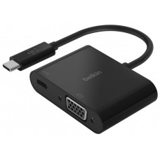 ADAPTADOR BELKIN AVC001BTBK DE USB-C A VGA + CARGA