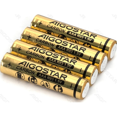 PILA DE CARBONO-ZINC R03 (AAA) 1.5V 4 UDS AIGOSTAR (Espera 4 dias)-SX0 PILA DE CARBONO-ZINC R03 (AAA) 1.5V 4 UDS AIGOSTAR (Espera 4 dias)