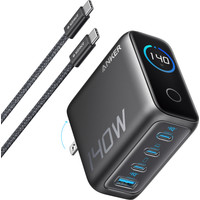 CARGADOR DE PARED ANKER 140W 4 PUERTOS PD 3.1 CON CABLE USB-C NEGRO-29SX CARGADOR DE PARED ANKER 140W 4 PUERTOS PD 3.1 CON CABLE USB-C NEGRO
