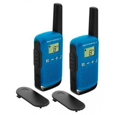 MOTOROLA T42 Walkie Talkie 4Km 16CH Azul Duo