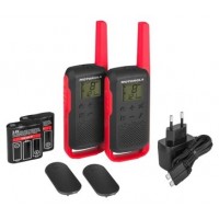 MOTOROLA T62 Walkie Talkie 8Km 16CH Rojo Duo