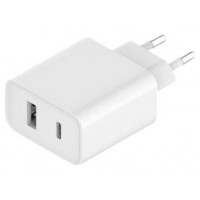 CARGADOR PARED XIAOMI MI 33W CHARGER (USB TYPE A Y TYPE C) WHITE (Espera 4 dias)