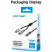 CABLE AUDIO ESTEREO USB-C/M A 2xRCA/M 1 M GRIS VENTION (Espera 4 dias)-SX2 CABLE AUDIO ESTEREO USB-C/M A 2xRCA/M 1 M GRIS VENTION (Espera 4 dias)