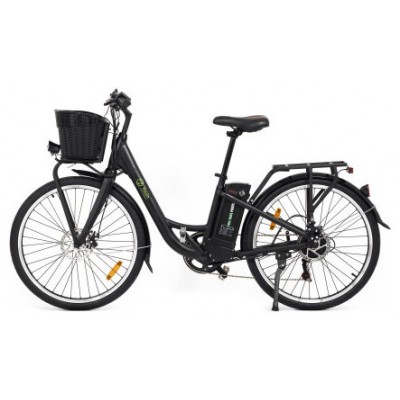 YOUIN YOURIDE Paris - PASEO - RUEDA 26” - BAT. INTEGRADA Y EXTRAIBLE - NEGRA (Espera 4 dias)