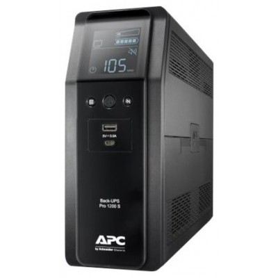 APC BACK UPS PRO BR 1200VA sistema de alimentación ininterrumpida (UPS) Línea interactiva 1,2 kVA 720 W 8 salidas AC (Espera 4 dias)