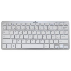 Bluestork BS-KB-MICRO/BT/SP teclado Bluetooth QWERTY Español Plata, Blanco (Espera 4 dias)