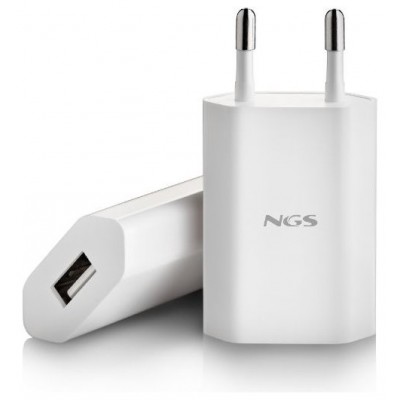 NGS Cargador pared blanco USB 5V2A/10W
