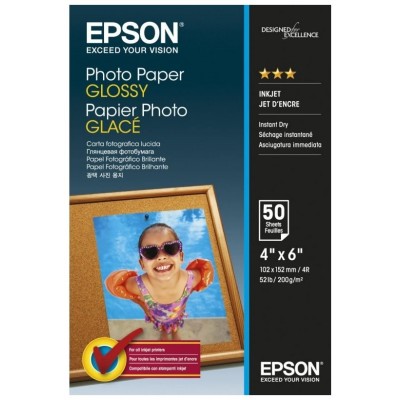 Epson Papel Photo Paper Glossy 10x15cm 50 hojas 200 grs