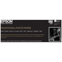 Epson GF papel Photo Traditional 24"  x 15,2m - 300 g/m2