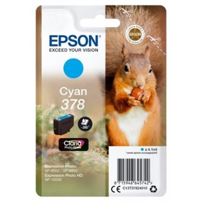 EPSON Singlepack Cyan 378 Claria Photo HD Ink con RF
