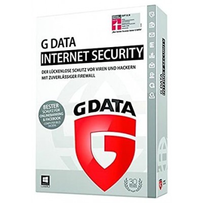 SOFTWARE ANTIVIRUS GDATA  INTERNET SECURITY  1 PC 1