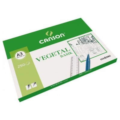 PAQUETE 250 HOJAS PAPEL VEGETAL A3 90G GUARRO CANSON C200406244 (Espera 4 dias)